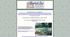 Desktop Screenshot of hearthsiderestpetcemetery.com