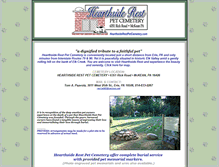 Tablet Screenshot of hearthsiderestpetcemetery.com